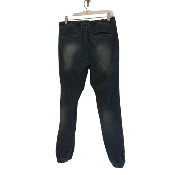 Red Camel Pants Men's Size M Jean Joggers Elastic Waist Legs Drawstring 40" x 15 - Picture 6 of 6